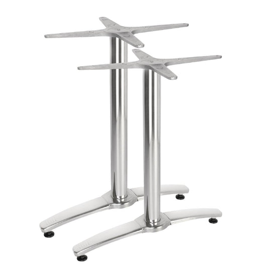 Pied de table double aluminium Bolero (lot de 2) - Bolero - GH985