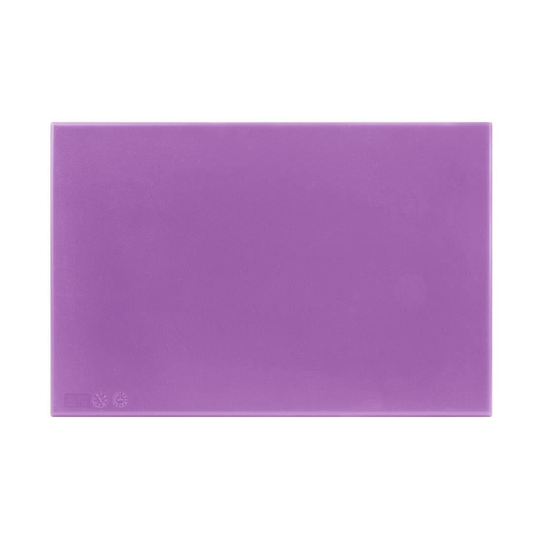 Planche à découper haute densité Hygiplas violette 450x300x25mm - Hygiplas - FX102