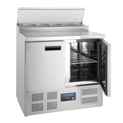 Comptoir de préparation réfrigéré pizzas salades 254L Polar Série G - Polar - G604