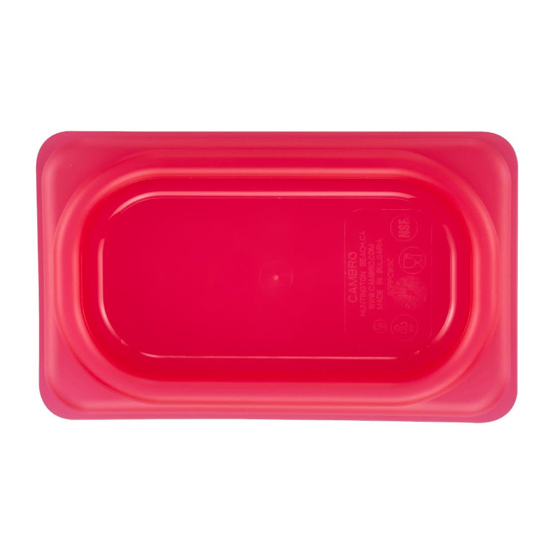 Couvercle hermétique en polypropylène GN 1/9 Cambro Safetrak IML rouge - Cambro - JN554