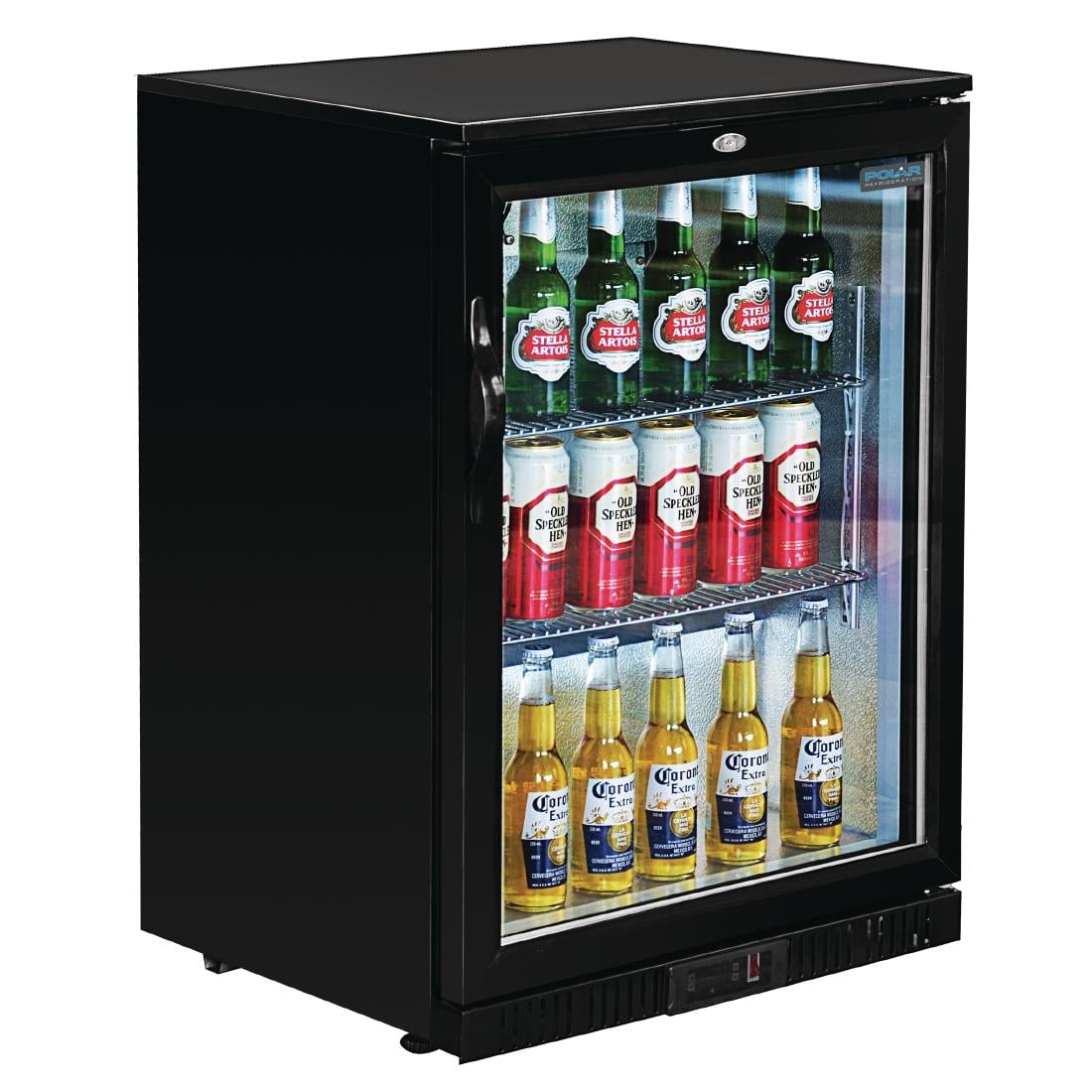 Arrière-bar une porte pivotante Polar Série G noir 128L - Polar - GL011