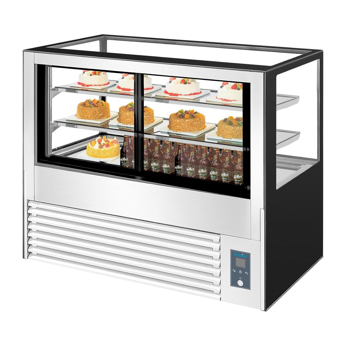 Vitrine à pâtisserie réfrigérée Polar Série U 485L - Polar - UA062