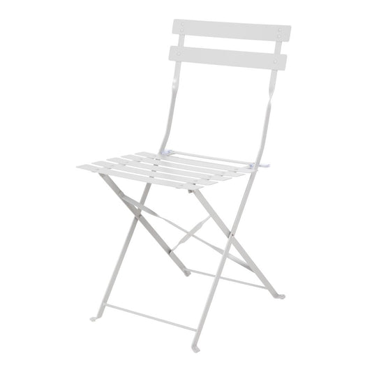 Chaise de terrasse pliantes en acier gris Bolero (lot de 2) - Bolero - GH551