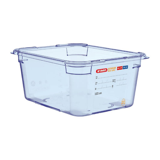 Boîte hermétique bleue en ABS sans BPA Araven GN1/2 150mm - Araven - GP585