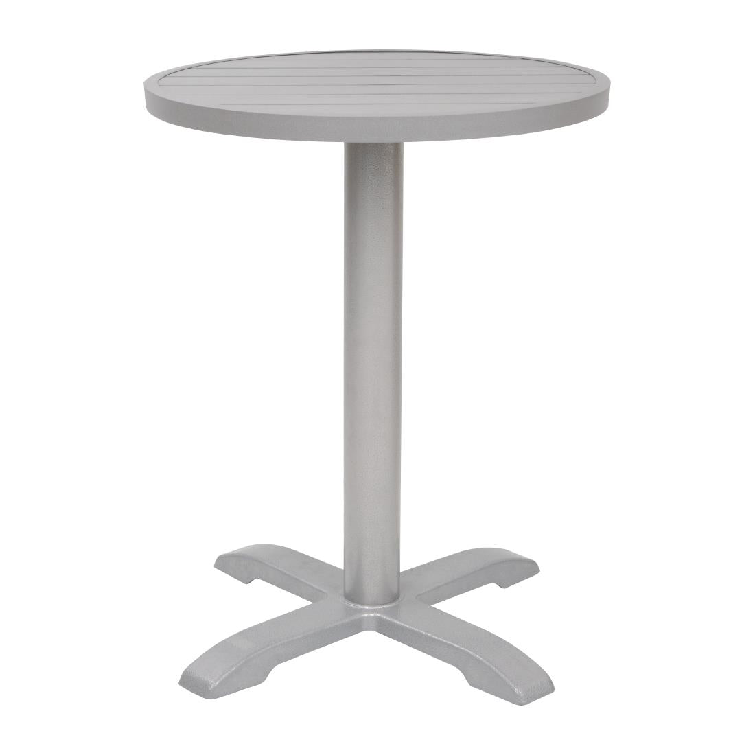 Plateau de table rond en aluminium Bolero gris clair 580 mm - Bolero - FX038