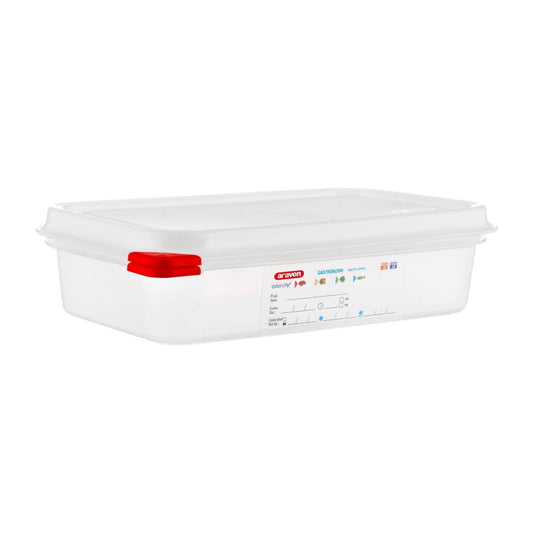 Boîtes alimentaires en polypropylène GN 1/4 Araven 1,8L (lot de 4) - Araven - GL263