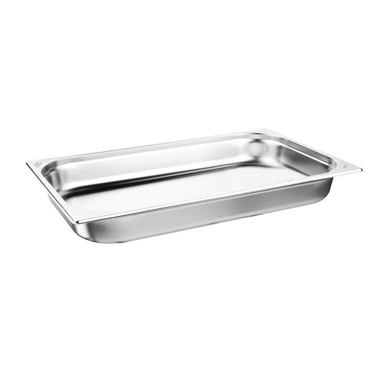 Bacs GN 1/1 inox 65mm Nisbets Essentials (lot de 3) - Nisbets Essentials - DB881