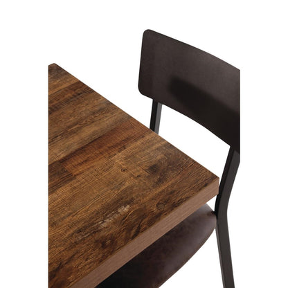 Plateau de table carré Bolero effet bois vieilli - 70 cm - Bolero - DR823