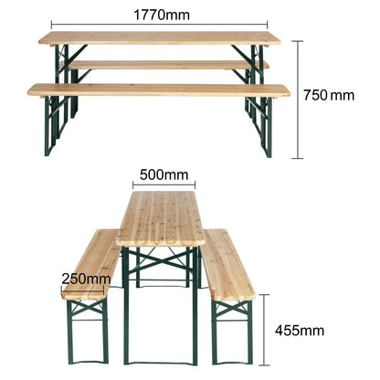 Ensemble brasserie table et bancs Bolero 1770x500mm - Bolero - JK497