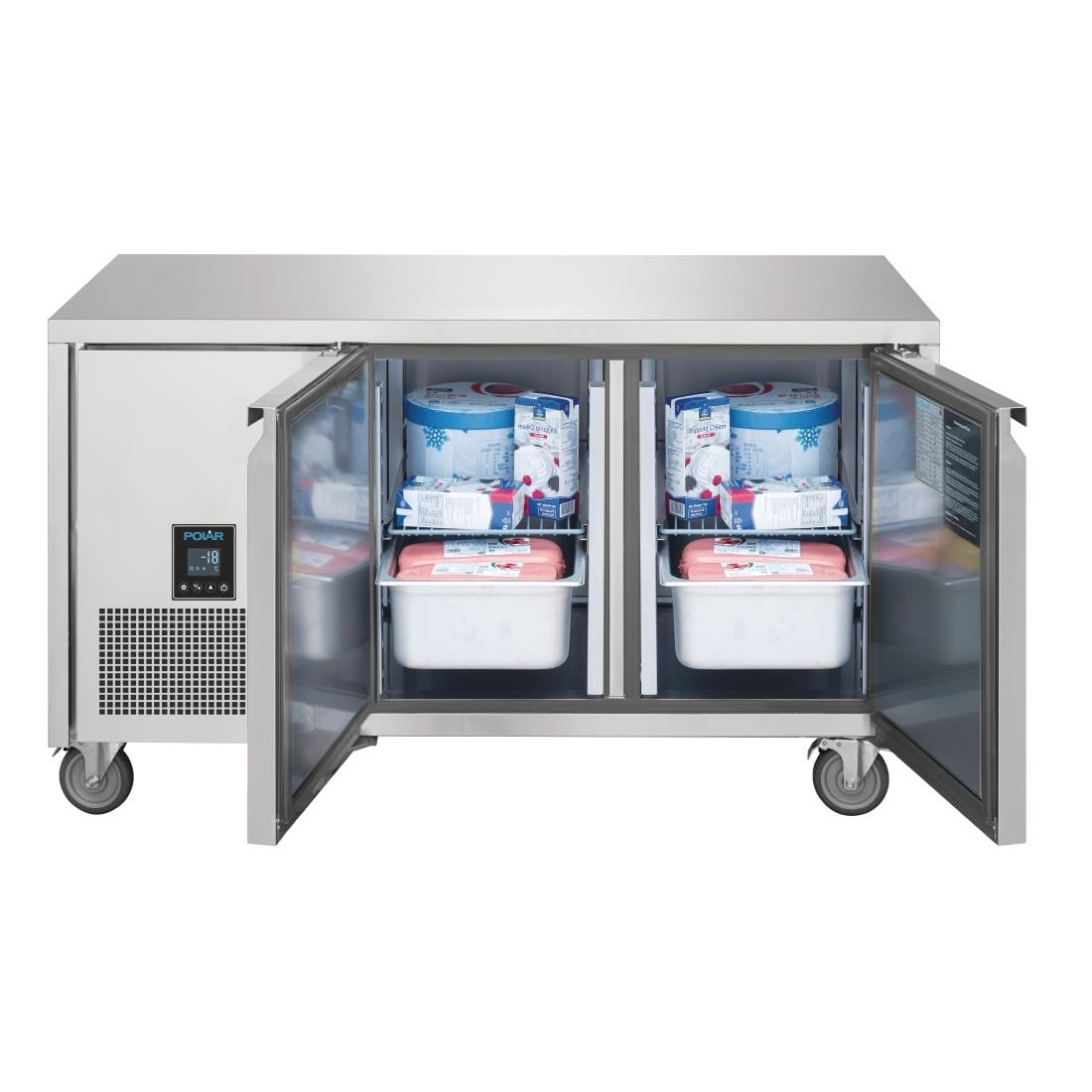 Table réfrigérée négative 2 portes Polar Serie U Premium 267L - Polar - UA006