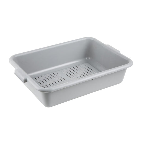 Bac alimentaire perforé en plastique EDLP Vogue gris - Vogue - DN583