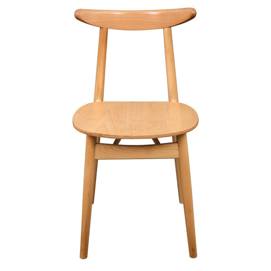 Chaises en bois courbé Fameg Cowhorn hêtre naturel (lot de 2) - Fameg - CW007