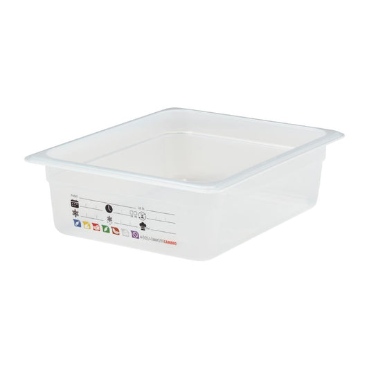Bac en polypropylène Cambro Safetrak IML GN 1/2 100mm - Cambro - JN505