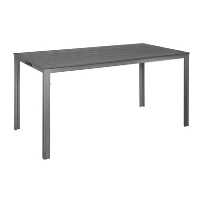 Table d'extérieur à lattes Bolero Valletta grise 1560mm - Bolero - HZ020