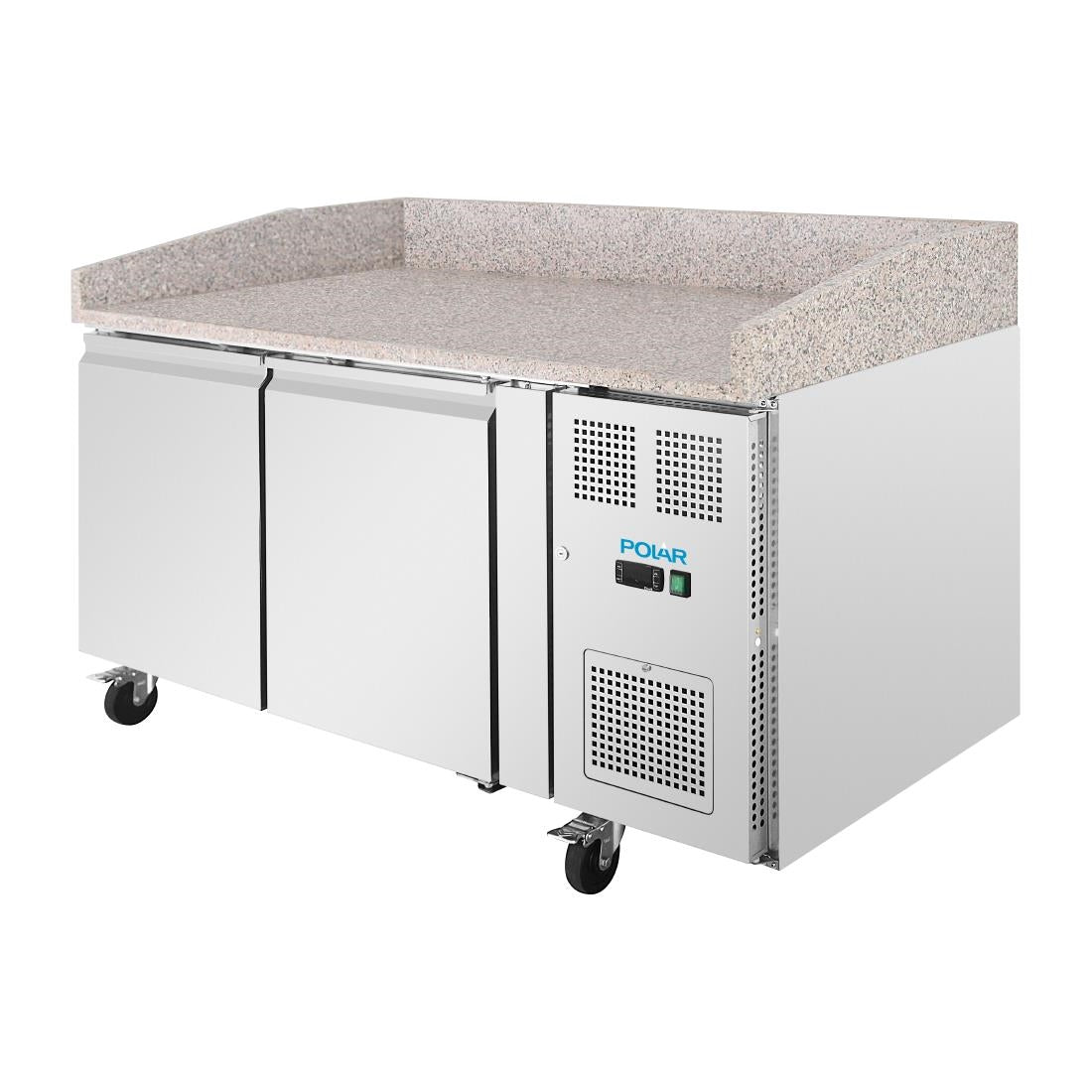 Comptoir à pizza 2 portes avec dessus en granit Polar Série U 428L - Polar - UA081
