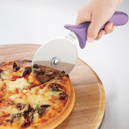 Roulette à pizza code couleur violet allergènes Hygiplas 102mm - Hygiplas - FE284