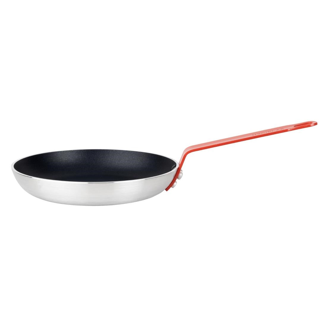 Poêle en aluminium antiadhésive Hygiplas Teflon Platinum Plus avec poignée rouge 24cm - Hygiplas - HT965
