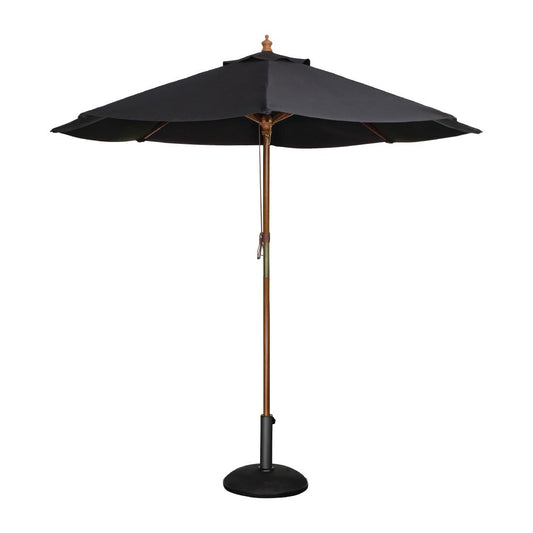 Parasol rond Bolero noir 2,5m - Bolero - CB514