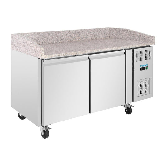 Comptoir à pizza 2 portes avec dessus en granit Polar Série U 428L - Polar - UA081