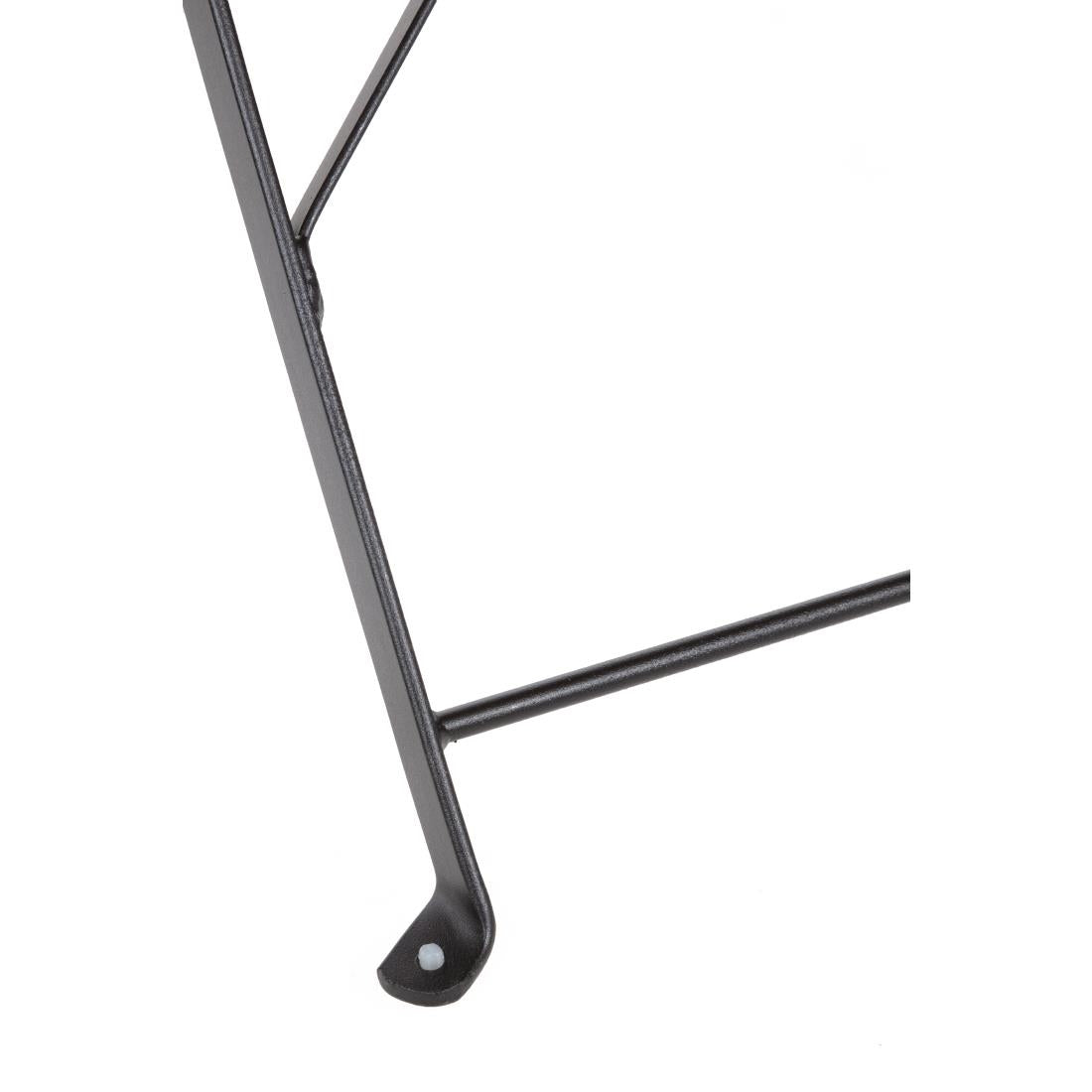 Chaises de terrasse pliantes en acier Bolero noires (Lot de 2) - Bolero - GH553