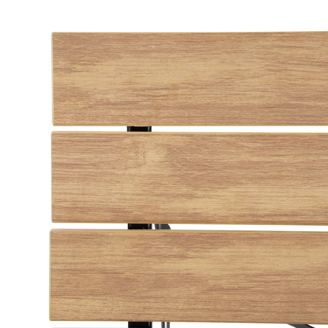 Table de terrasse carrée Bolero Perth effet bois - Bolero - FU538