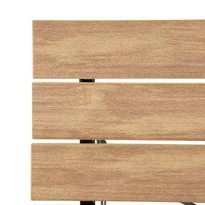 Table de terrasse carrée Bolero Perth effet bois - Bolero - FU538
