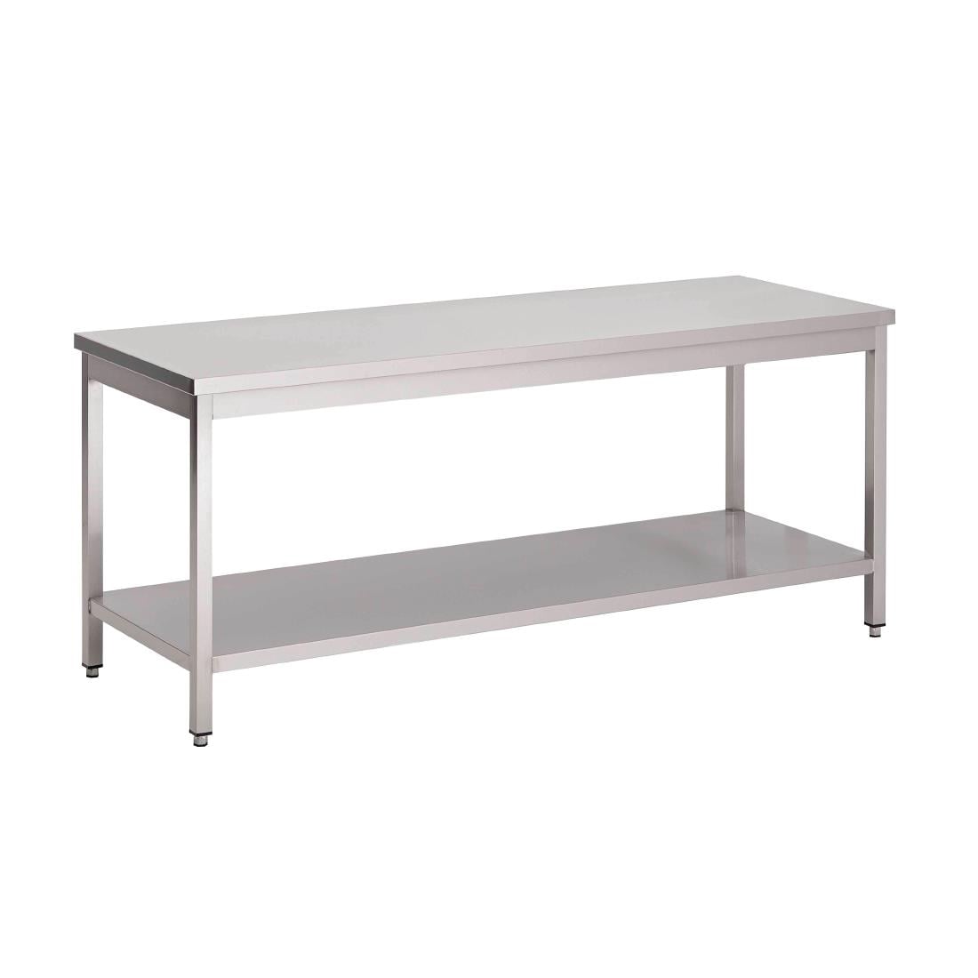 Table de préparation inox 304 avec étagère basse Gastro M 89x70x70cm - Gastro M - GS030