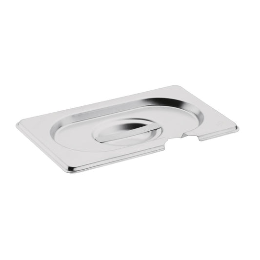 Couvercle inox avec encoche Vogue GN 1/9 - Vogue - CB176