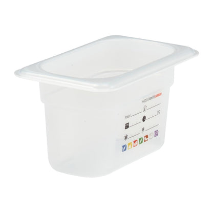 Bac en polypropylène Cambro Safetrak IML GN 1/9 100mm - Cambro - JN519
