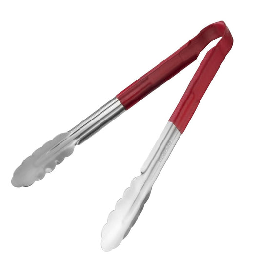Pince de service à code couleur Hygiplas 300mm rouge - Hygiplas - CB154