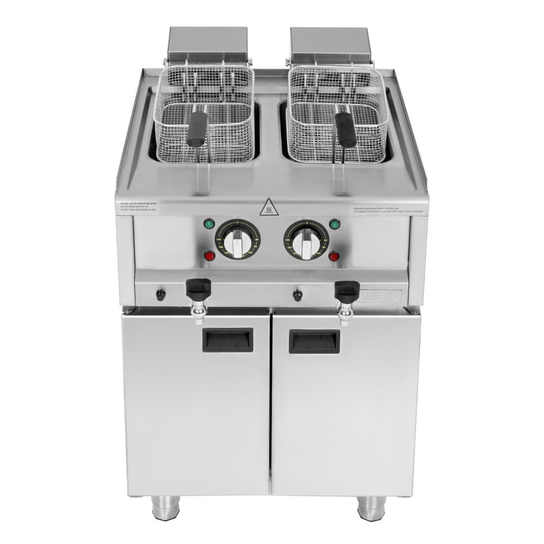 Friteuse électrique double cuve Buffalo Série 600 2x 8L - Buffalo - SA782