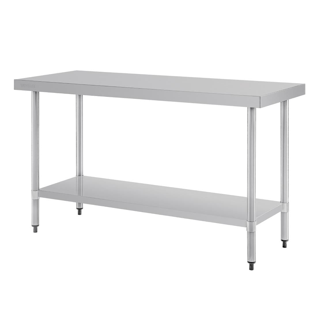 Table de préparation sans rebord en acier inoxydable Vogue 1500 x 600mm - Vogue - T377