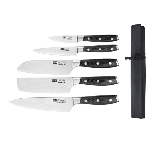 Ensemble de 5 couteaux japonais et étui Vogue Tsuki Series 7 - Vogue - S617