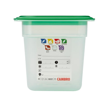 Bac en polypropylène Cambro Safetrak IML GN 1/4 150mm - Cambro - JN514