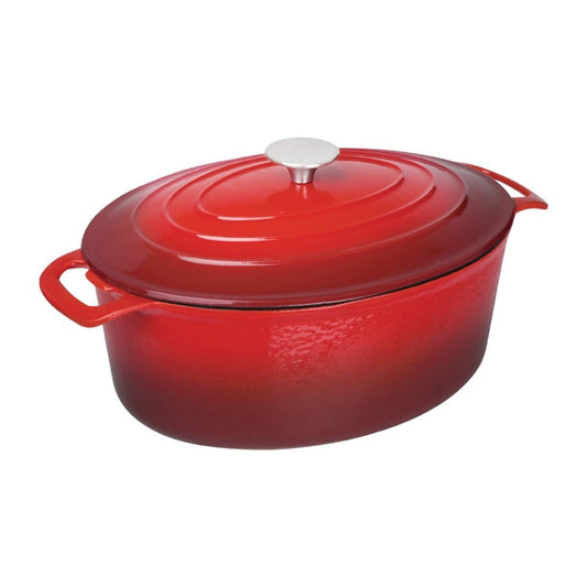 Grande cocotte ovale rouge Vogue 6L - Vogue - GH314