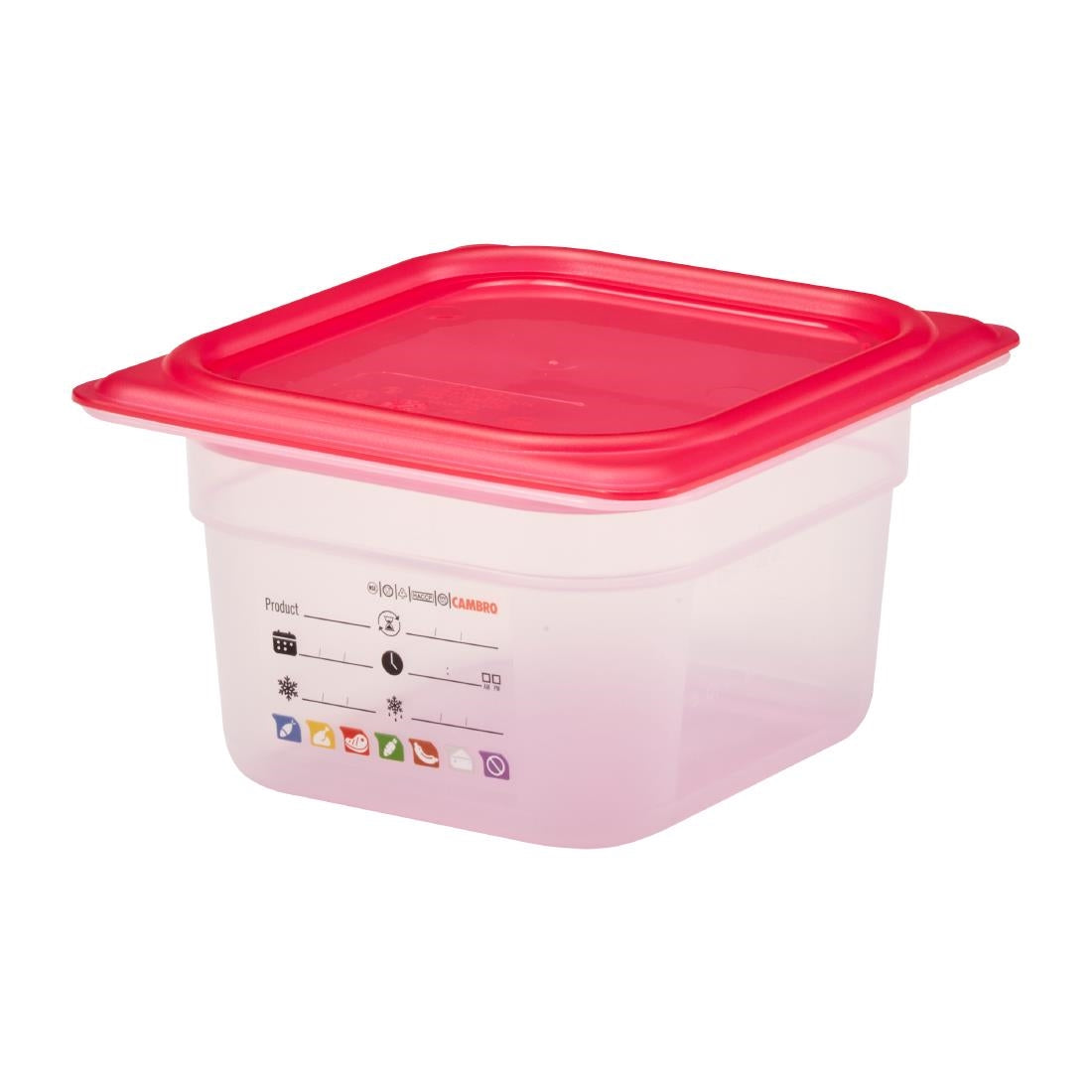 Bac en polypropylène Cambro Safetrak IML GN 1/6 100mm - Cambro - JN516
