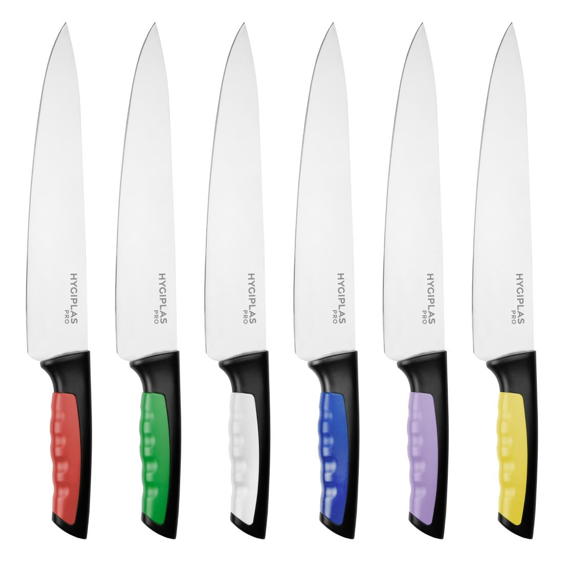 Couteau de cuisine Hygiplas Pro rouge 25cm - Hygiplas - JD210