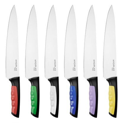 Couteau de cuisine Hygiplas Pro rouge 25cm - Hygiplas - JD210