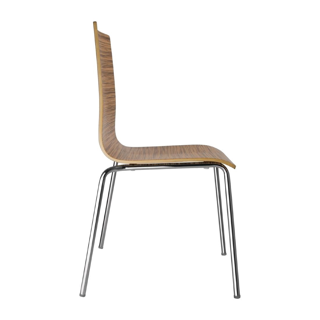 Chaise dossier carré zebrano Bolero lot de 4 - Bolero - GR344