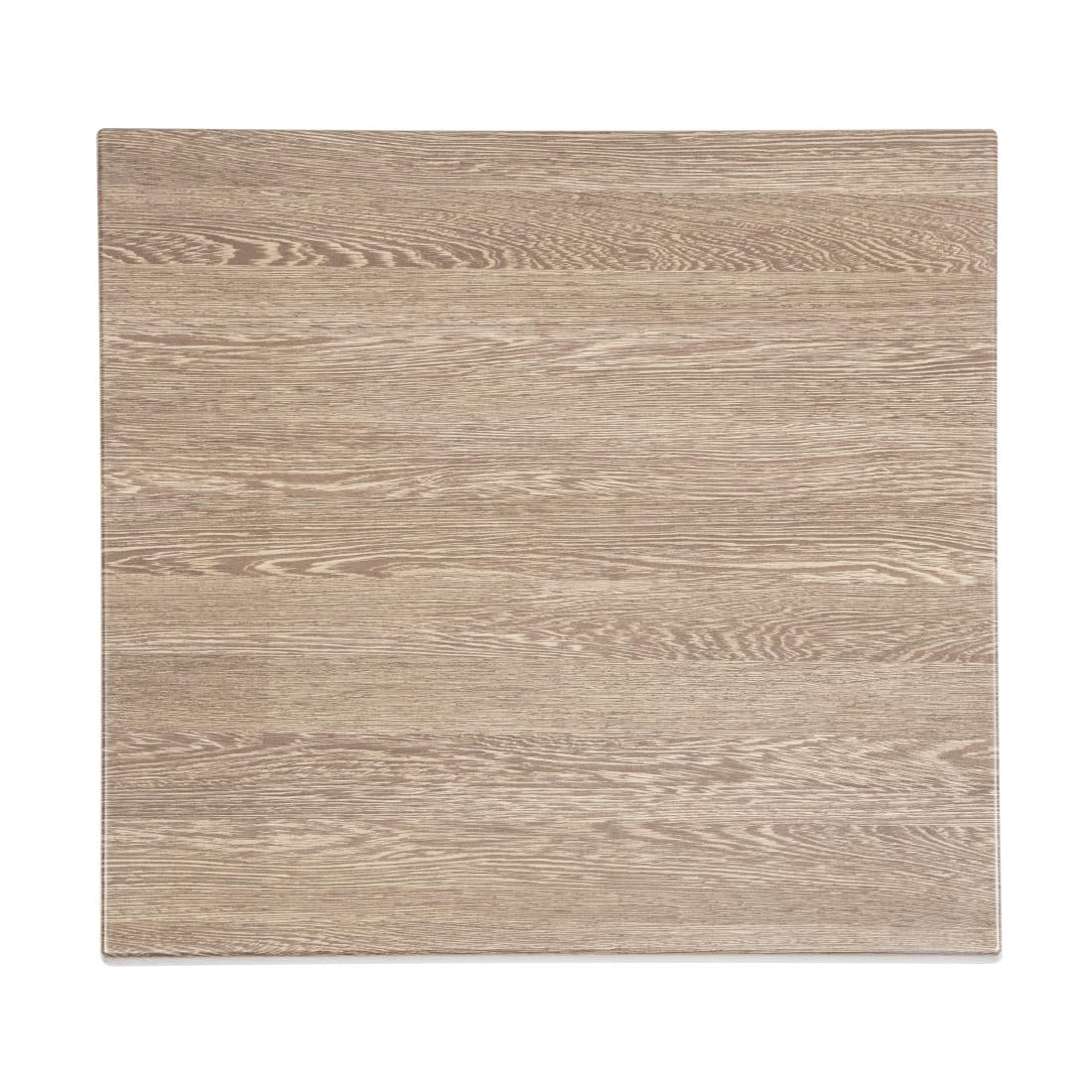 Plateau de table carré Bolero effet bois vieilli 700mm - Bolero - HC295