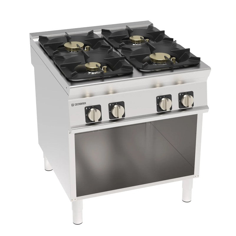 Elément monobloc 4 feux vifs sur placard ouvert - Tecnoinox