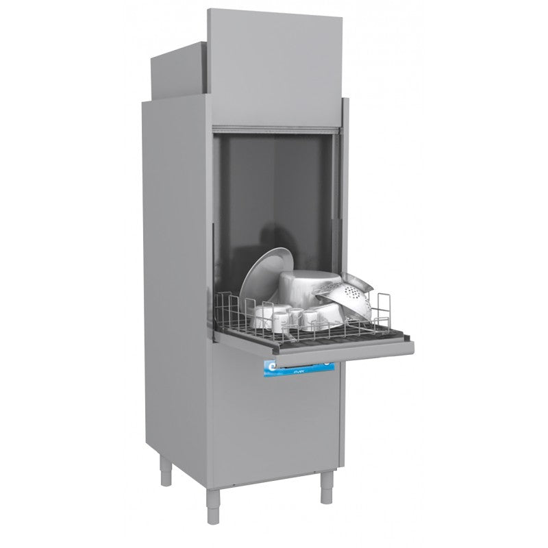 Lave-batterie avec condenseur de buée - Panier 560 x 630 mm - SERIE RIVER - Hauteur 2156 mm - Elettrobar