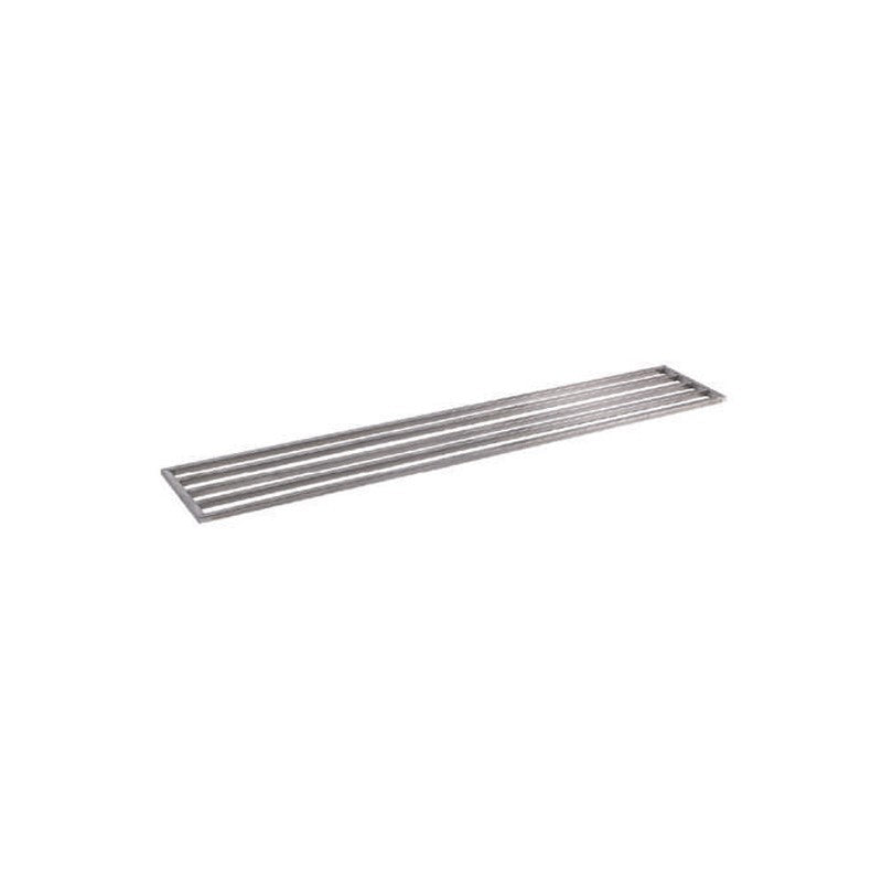 Etagère murale barreaudée en inox - Profondeur 300 mm - Longueur 1600 mm - Nosem