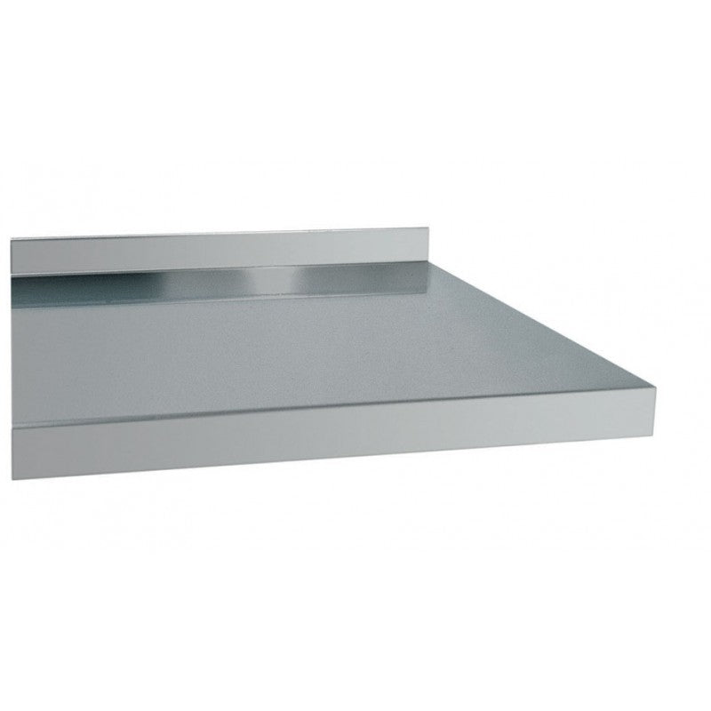 Etagère murale pleine en inox - Profondeur 400 mm - Longueur 1600 mm - Nosem