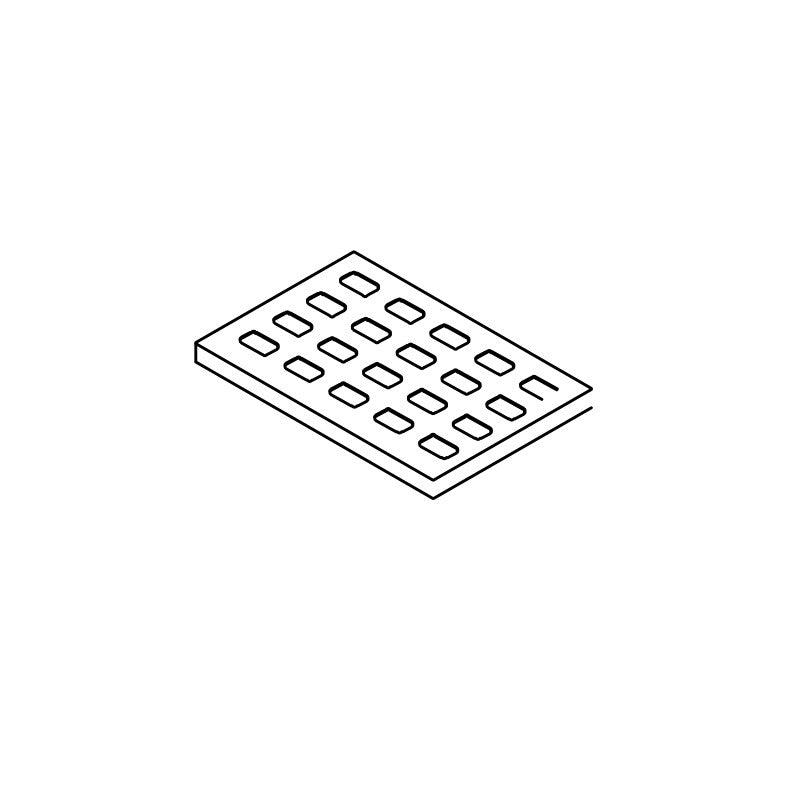 Faux fond perforé en inox - Ilsa