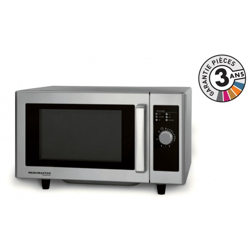 Four micro-ondes professionnel avec commandes mécaniques - 23 L - 1000 W - Menumaster