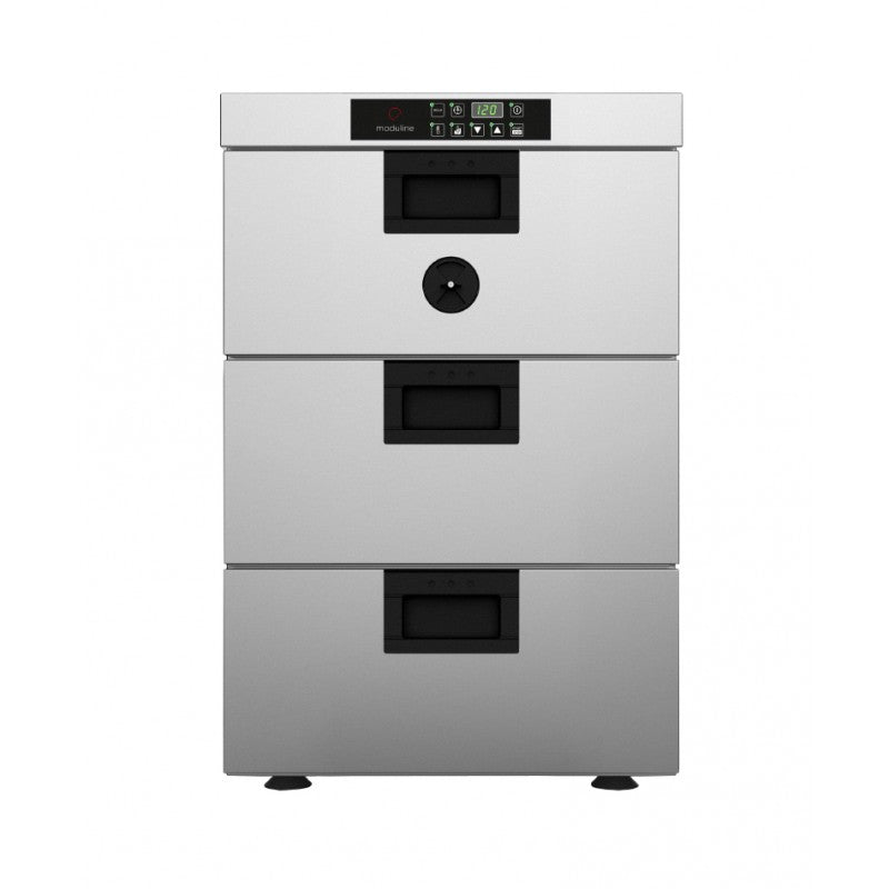 Four statique pour cuisson lente avec sonde à coeur - Introduction du plateau côté étroit - Série CSD - Hauteur 720 mm