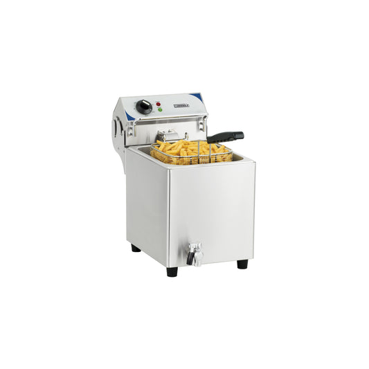 Friteuse électrique avec vanne de vidange 7 litres haut débit