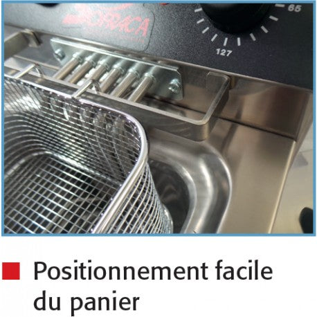 Friteuse électrique sur coffre - 400 V - Super puissante - 12 Litres - 92114C