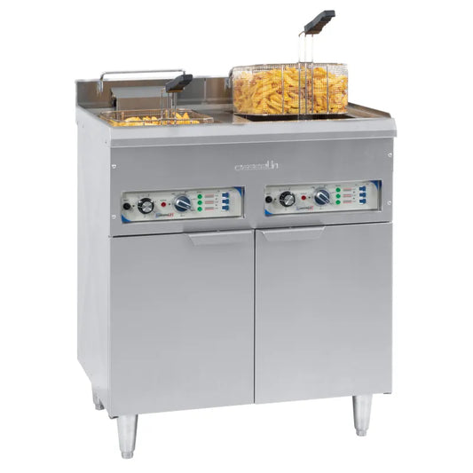 Friteuse électrique sur pieds 2 x 16 litres